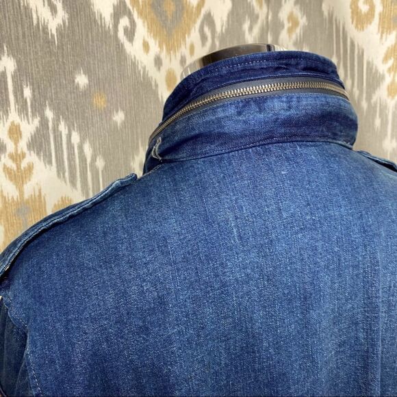 Polo Ralph Lauren Deep Indigo Denim Military Field Jacket - Picture 11 of 17